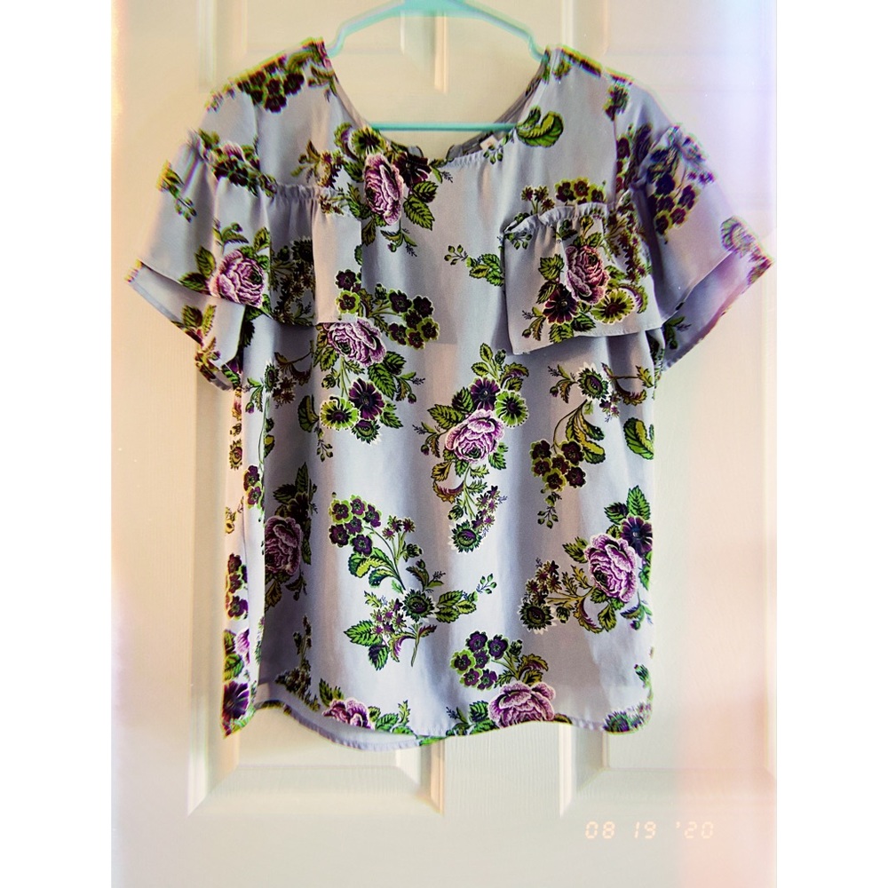 Floral shirt with zipper 🌼